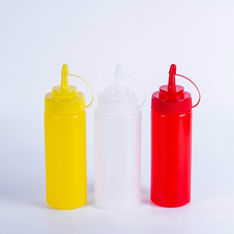 1Pcs 12Oz 16Oz 24Oz Keuken Plastic Squeeze Bottle Dispenser 8Oz Voor Saus Azijn olie Ketchup
