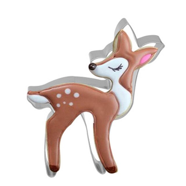 3D Christmas Cookie Cutter Set Christmas Tree Cookie Cutter Gingerbread Man Biscuit Mold Baking Pastry Fondant Cookie Cutter: Light Green