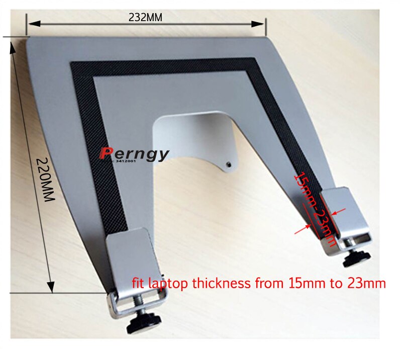 D-MOUNT LP-20 27" 20" steel monitor extension laptop holder notebook clamp support adaptors