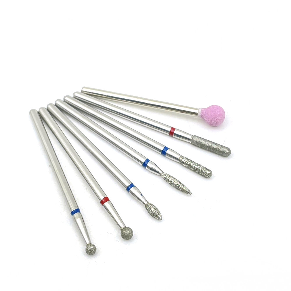 7 stücke Diamant Schleifen Bur Bohrer Sets Dental Schleifen Dental Diamant Polieren Bohrer 2,35mm Shankk: 20