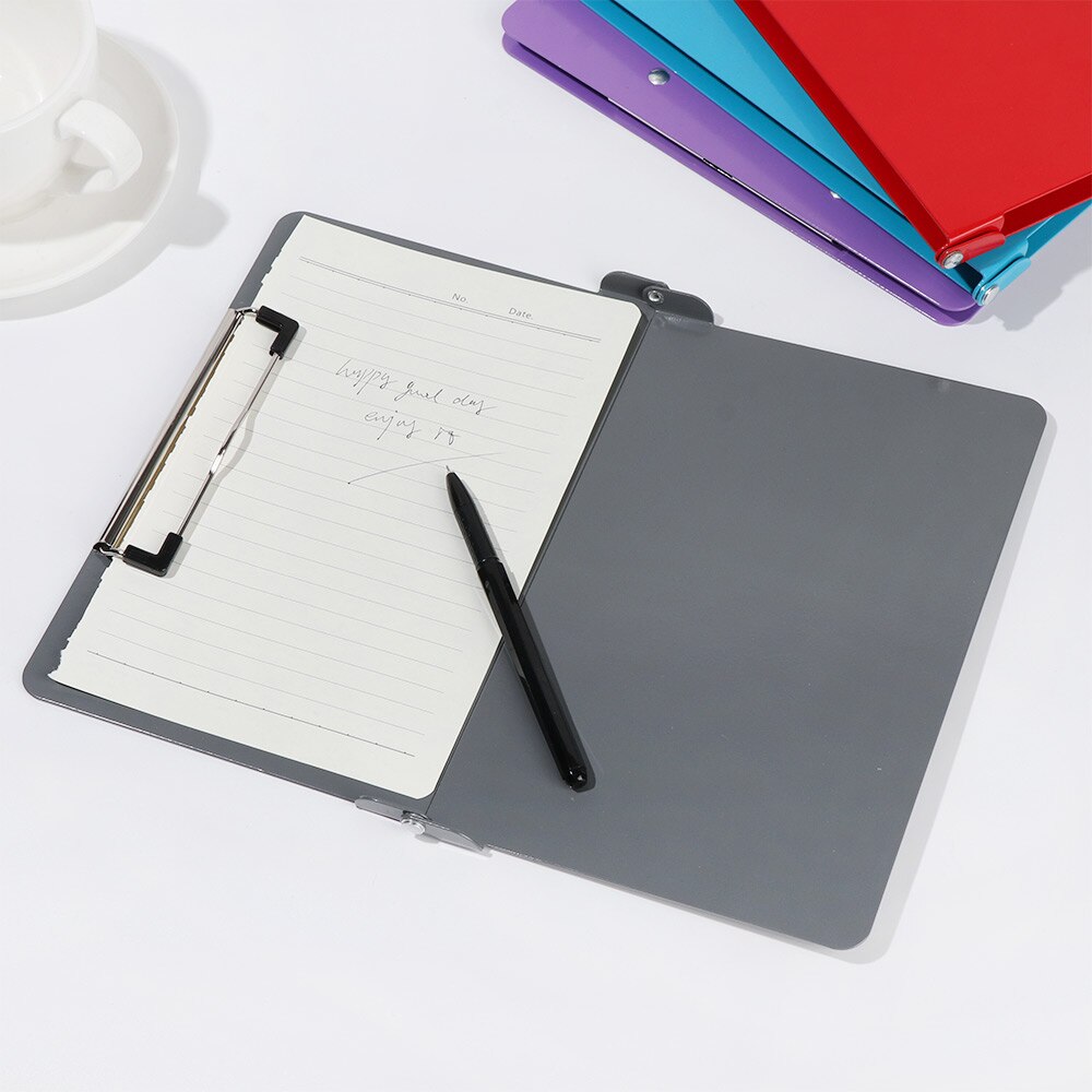 Solid Color Aluminum Student A4 File Folder Business Office Stationery Loose-leaf Folder Document Storages Office Supplies