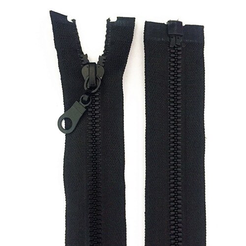1PCS RESIN ZIP ZIPS ZIPEER ZIPPERS 27.5" 70CM 16 COLOR for Clothing: black