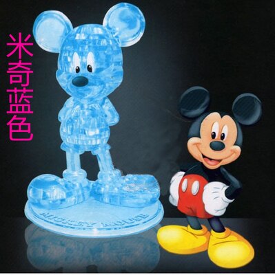 3D cristal Puzzle Puzzles Panda Animal dauphin cygne ours lapin jouets éducatifs noël enfant de nouvel an: Mickey