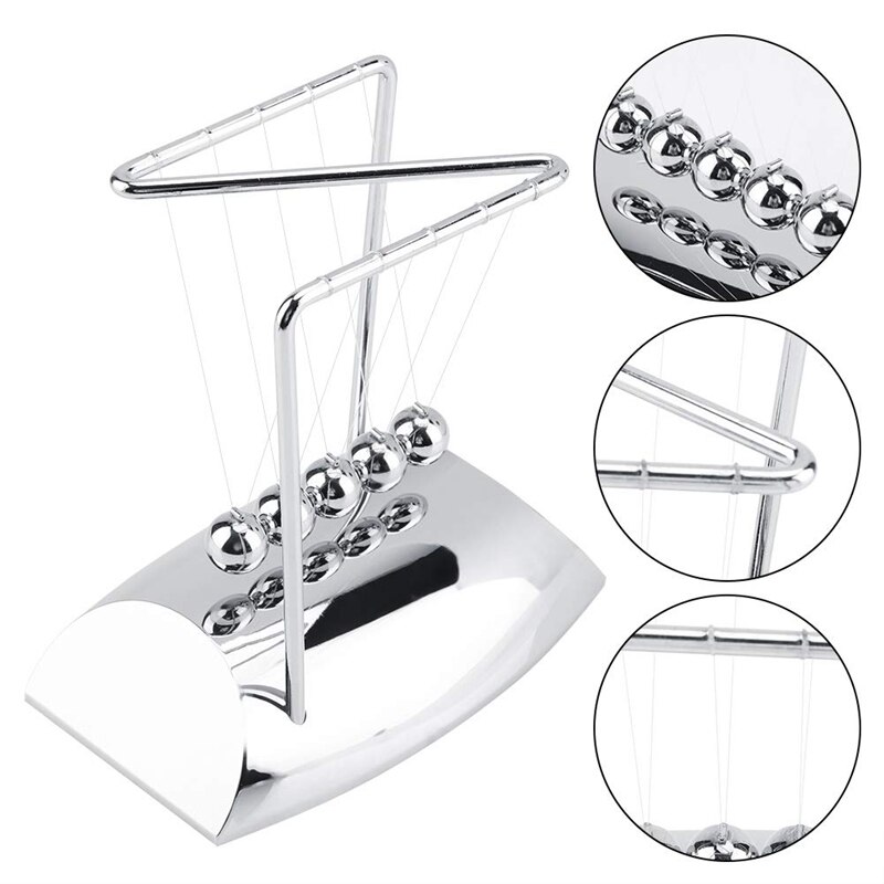 Clic Newton'S Cradle Balance Ball Pool Ball Multi-Ball Decoration Home Office Science Pendulum Ball Table Toy Decoration