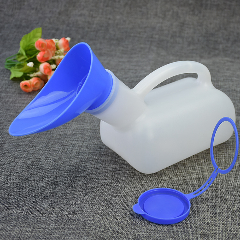 Ustensile d'urinoir de toilette portable pour homme et femme, accessoire de toilette mobile, contenance 1000ml