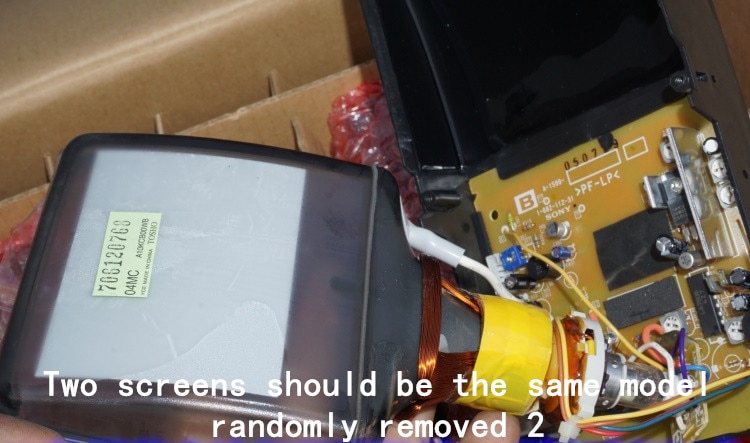 Micro 4-inch CRT black-and-white display supports video input V4W 4 12-inch electron tube