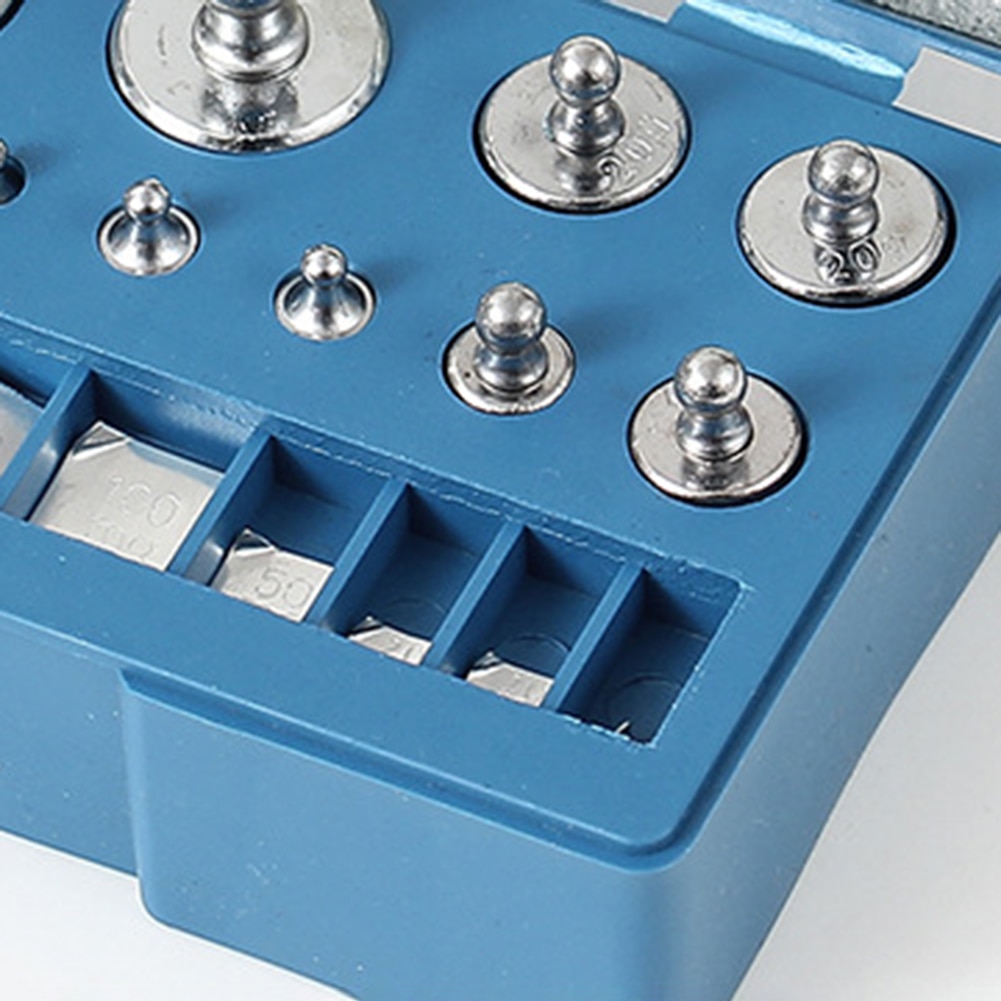 17pcs/set Digital Scale Calibration Weight 10mg-100g Stainless Steel Scale Calibration Weight Set Tweezer Weighting Tools