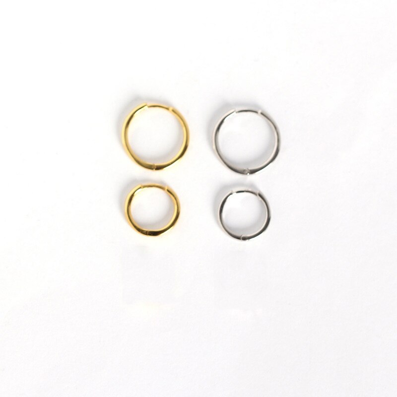 WTLTC 925 Sterling Sliver Tiny Huggie Hoop Earrings for Women Shiny Helix Cartilage Earrings Small Round Circle Hoops Earrings