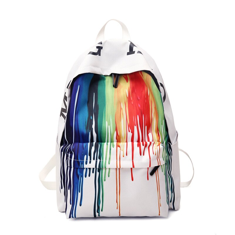 Zwart Wit School Satchel Unisex Casual Dagrugzak Lichtgewicht Vrouwen Terug Zak Schooltassen Voor Tienermeisjes Jongens College: BD08 White