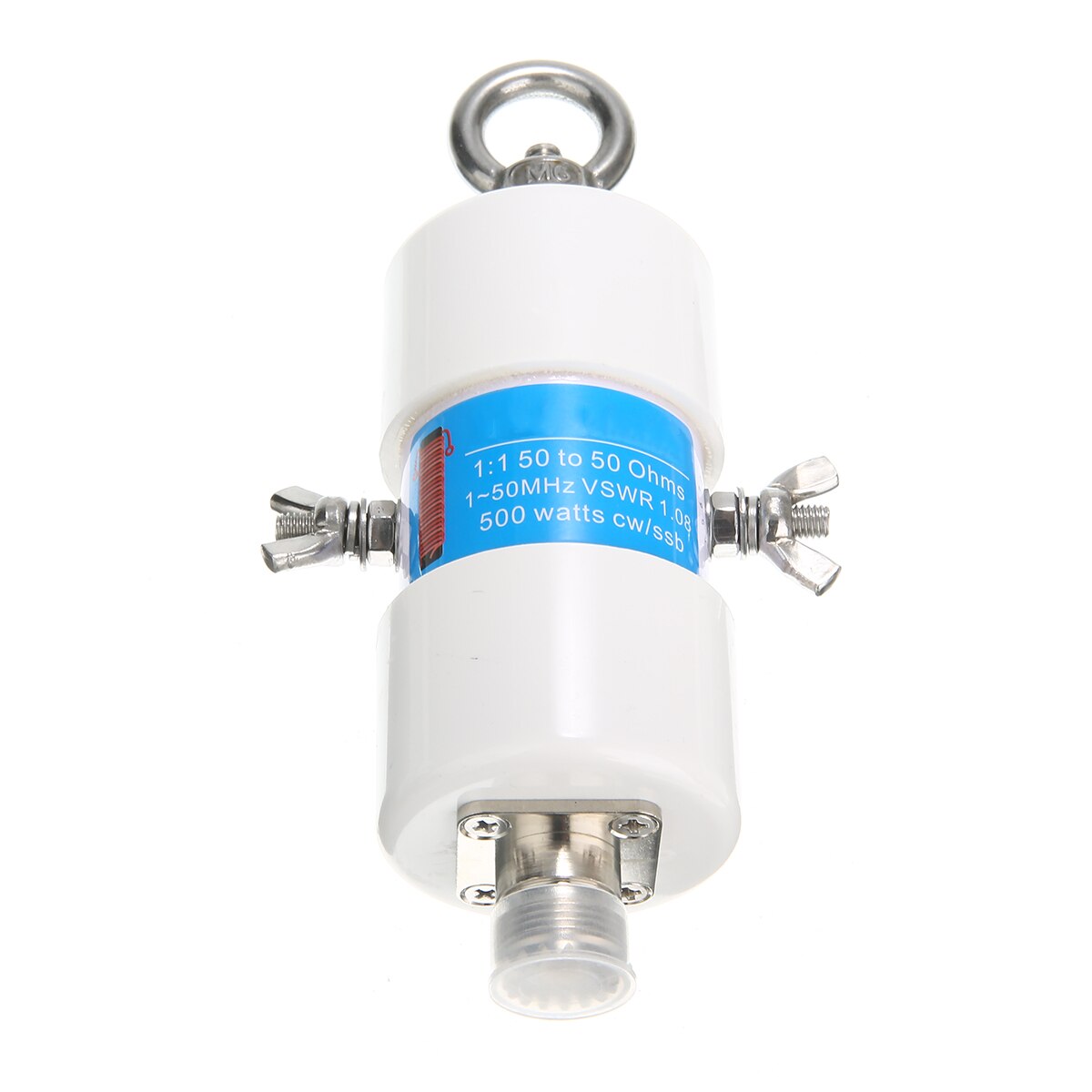 Balun universel, tension 1:1 HF étanche, bandes 160m-6m 1.8-50MHz 500W, pour antenne à ondes courtes, 87x45mm