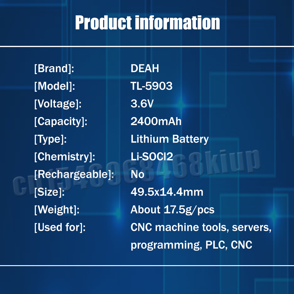 1Pcs 3.6V 2400Mah Tadiran TL-5903 ER14500 LS14500 Aa Lithium Batterij Voor Plc Cnc Machine Tools Touch Screen water Meter Batteria