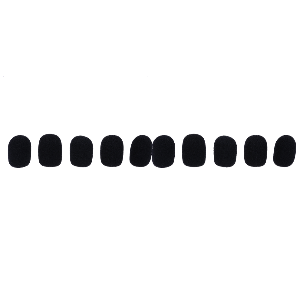 /50Stck Mini-Mikrofon Windschutz scheibe Ersatz Schwamm abdeckung Headset Mikrofon Schaum abdeckung Schutzkappe für Headset Kragen Mikrofon: Lila