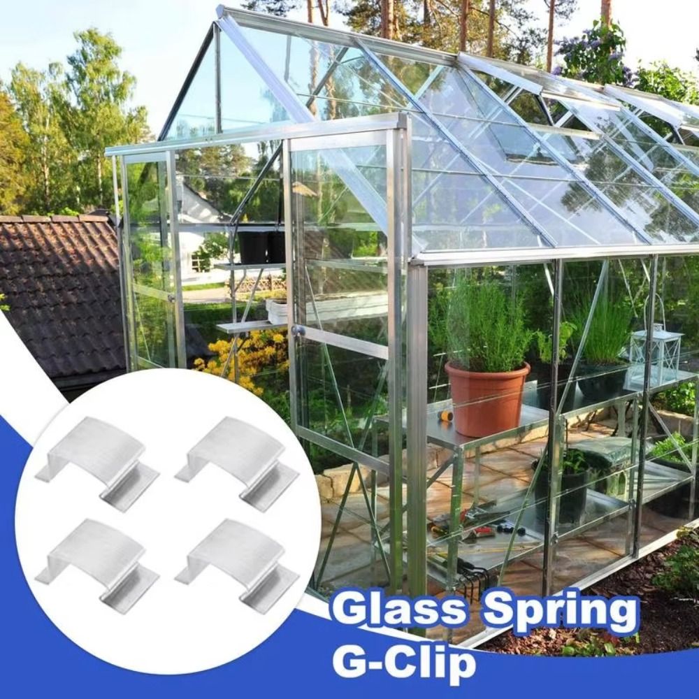 Edelstahl-gewächshausglasclips, verglasungsreparaturen, rostfreie federclips, robuste, rostbeständige gartenclips, wartung