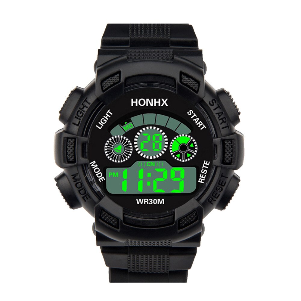 Heren Horloges Top Horloges Heren Digitale Led Horloge Datum Sport Mannen Outdoor Casual Elektronische Polshorloge Relogio Masculino: C