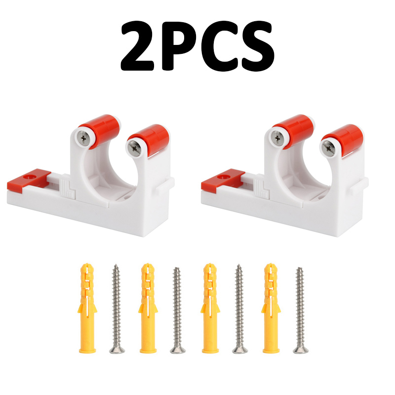 Soporte de pared para bicicleta de 2/4 piezas, colgador de hebilla ajustable, soporte para bicicleta Vertical Horizontal, almacenamiento, accesorios de tubo de 1,0-2,8 pulgadas: Amarillo claro