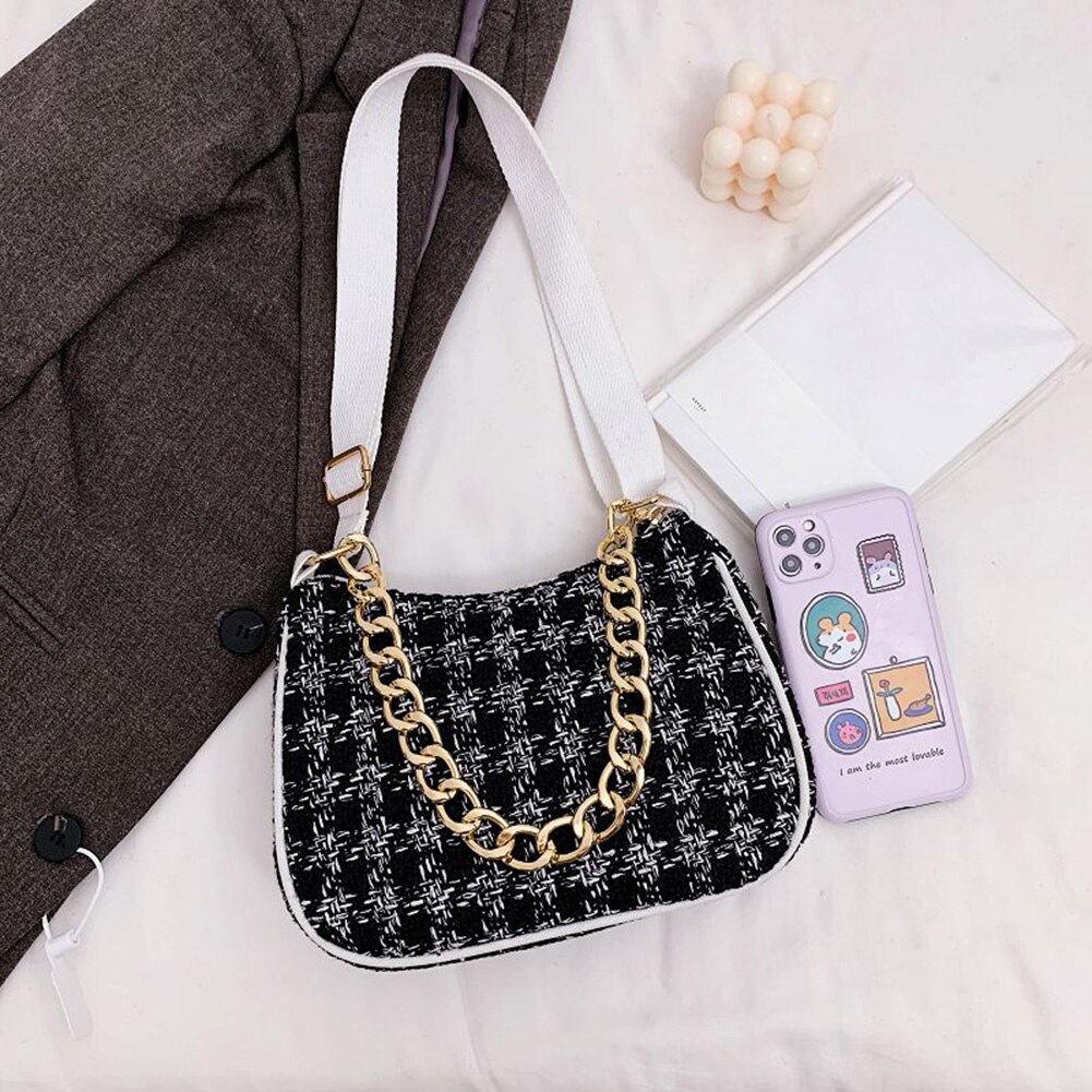 Frauen Woolen Handtasche Tote Casual Tragbare Reise Täglich Schulter Messenger Taschen Jugend Damen Einfache Vielseitige Tasche