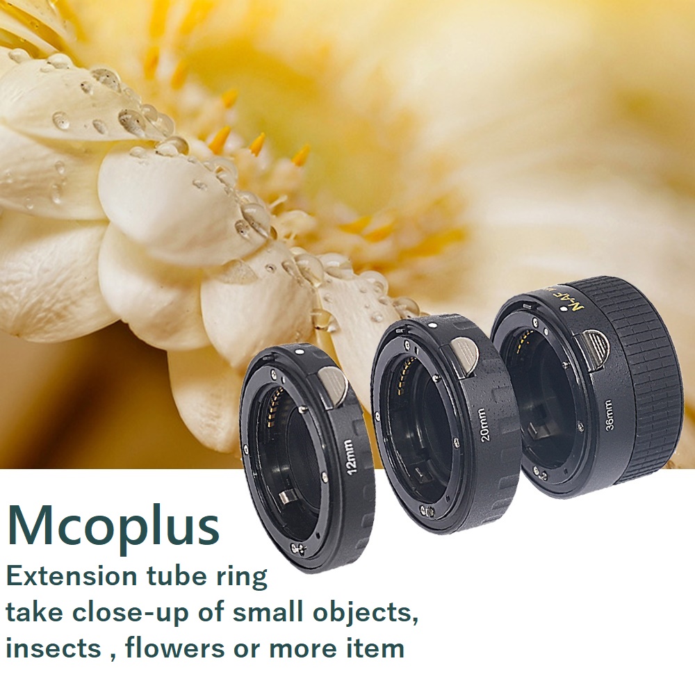 Mcoplus – bague d&#39;extension macro pour appareil photo Nikon D750 D7500 D7200 D5300 D3200 D3100 D750 D5600 D90 D80 DSLR, autofocus