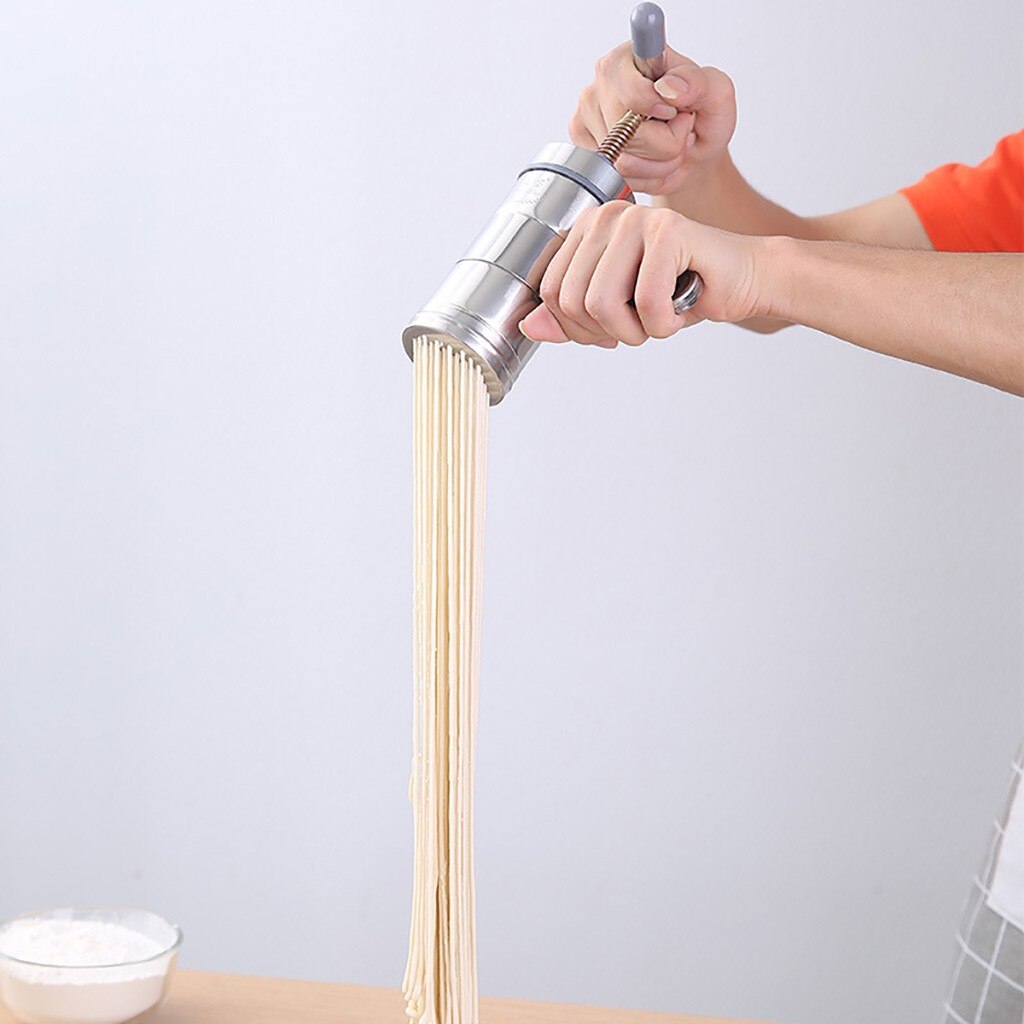 Manual Noodle Maker Press Pasta Maker Machine Stainless Steel Press Spaghetti Kitchen Machine Cookware Cooking Tools
