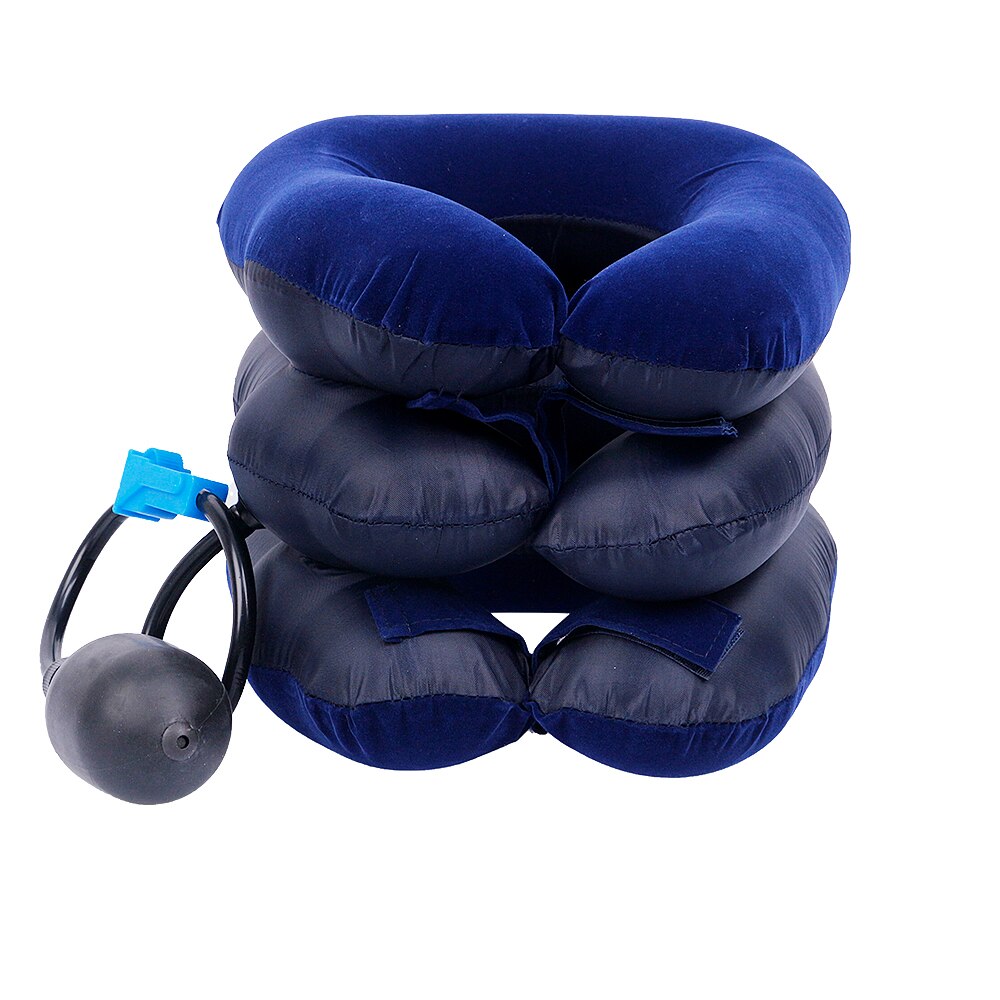 Inflatable Neck Brace Massager Cervical Pillow Device Air Traction Therapy