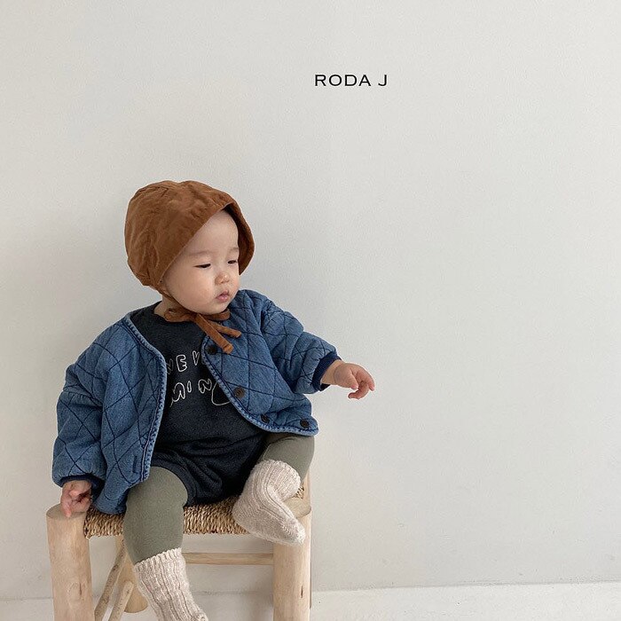 Baby Girls Boys Thicken Warm Denim Coat Autumn Winter Cotton Long Sleeve Kids Jacket Outerwear 0-24M