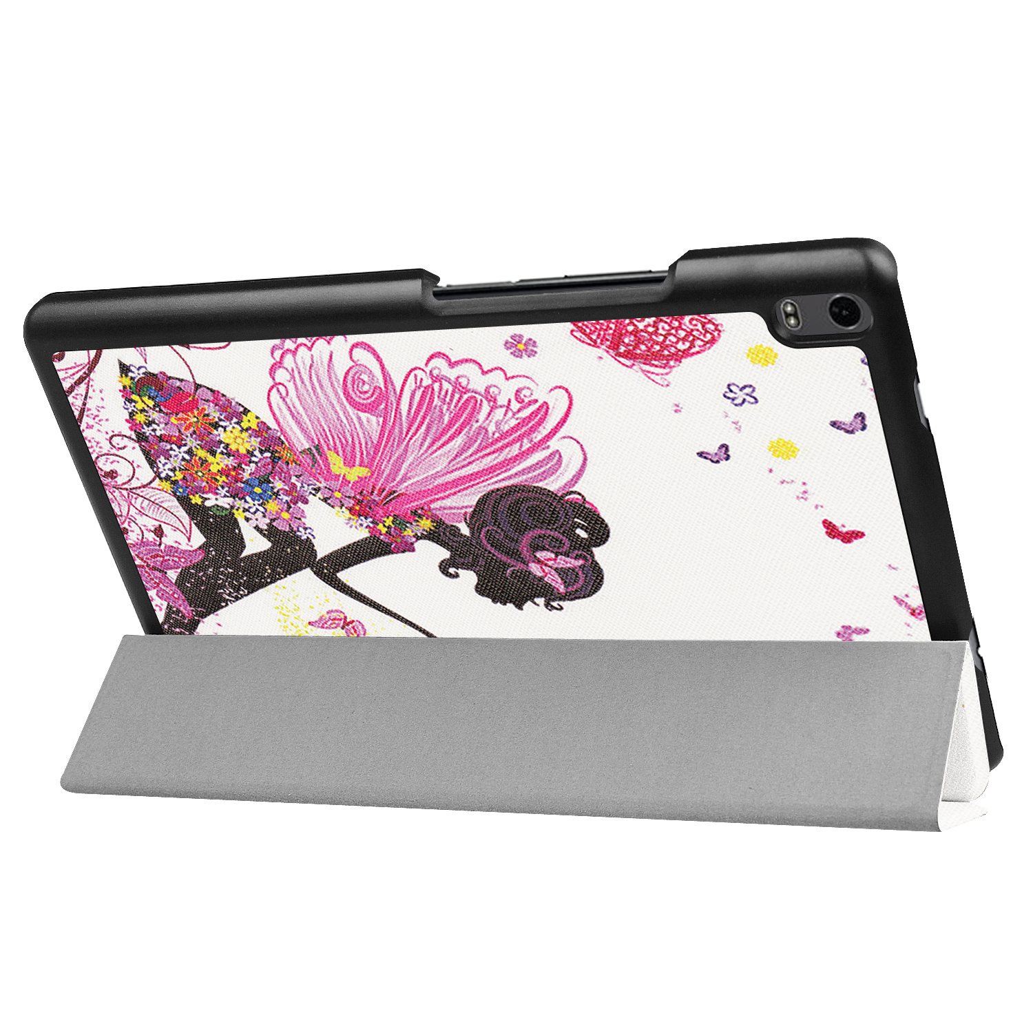 Coque mince en cuir PU avec support rabattable pour Lenovo Tab 4 8 TB-8504F TB-8504N, étui peint pour tablette Lenovo Tab 4 8 Plus TB-8704V 8704V