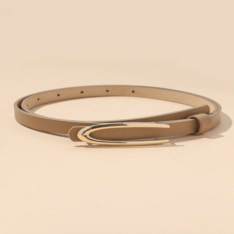 Une ceinture fine pour femme, qui est un corset décoratif et une pièce polyvalente qui peut être associée à des jupes, des costumes, des chemises.: Kaki
