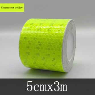 3M Reflective Tape For Bike Safety White Red Yellow Blue Stickers Bicycle Accessories: 50mmx3M green