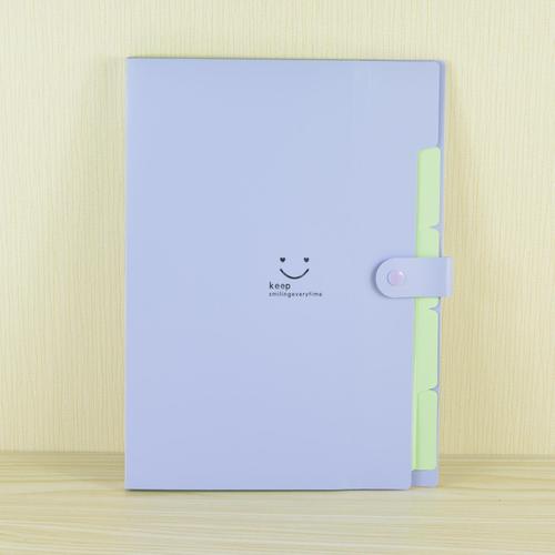 Stationery Student A4 File Folder 5-layer Data Test Paper Bag Multi-function Bill Bag Storage Folder Office Supply