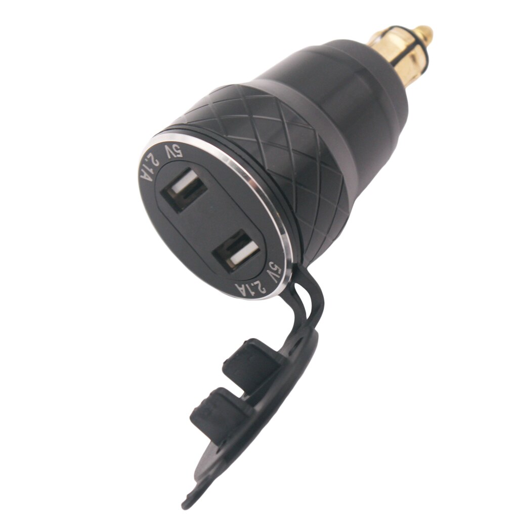 Motorcycle DIN Socket to Dual USB Charger For BMW R1200GS 5V 4.2A LED