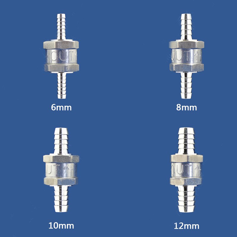 Car fuel check valve fuel diesel gasoline cut out one way quick connector check valve 6mm/8mm/10mm/12mm 1pc
