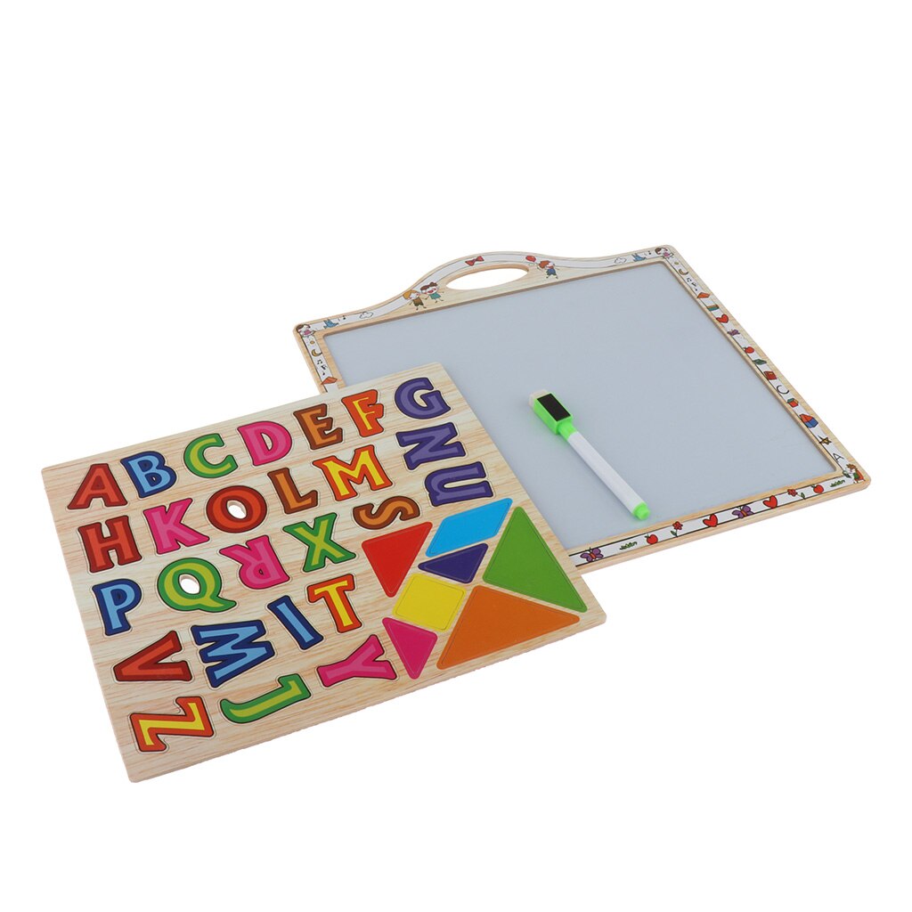 Magnetic Letter Board with Stickers – Alphabet Learning Magnet Toys with Whiteboard - Kids Early Educational Toys