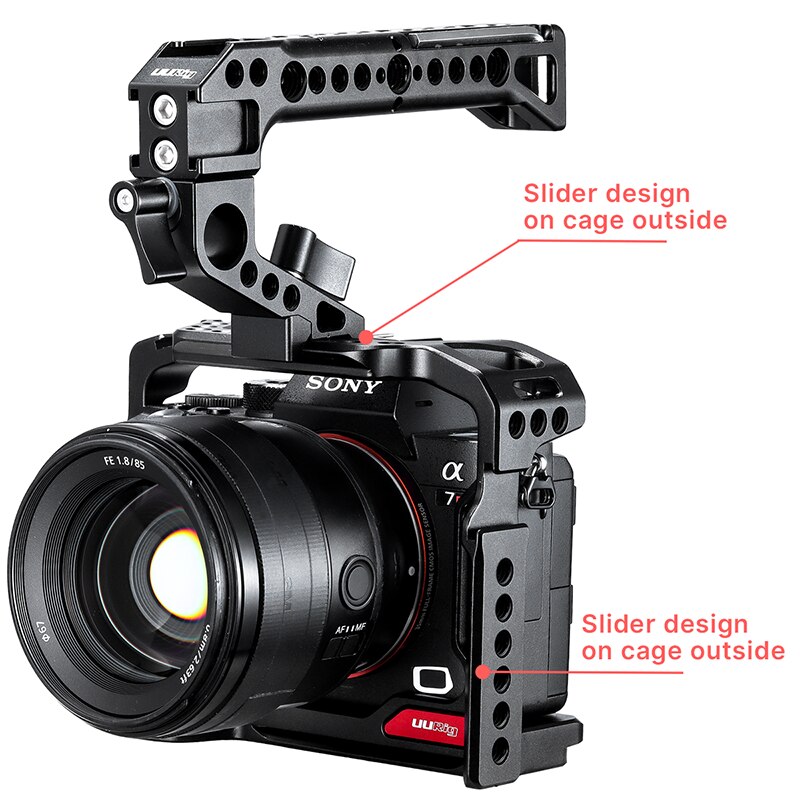 Ulanzi Camera Cage for Sony A7R3/A7M3 - Protective Housing with Cold Shoe Mount