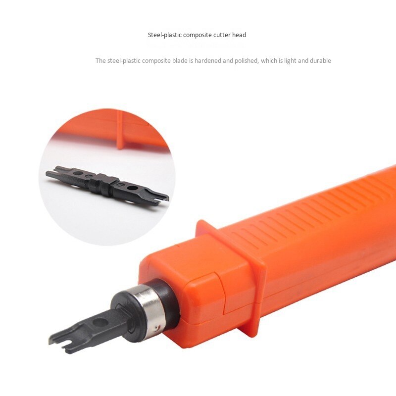 Punch Down Impact Tool Kit con 110 tipo di lama per Ethernet Punch Down Block Keystone Jack e riparazione del cavo del filo di rete