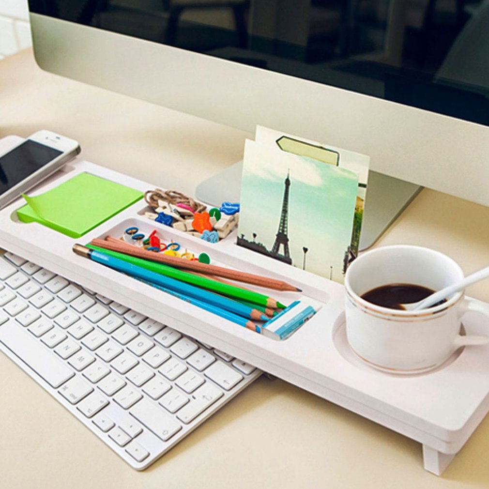 Office Supplies Desktop Storage Rack Multifunctional Computer Keyboard Finishing Rack Partition Rack