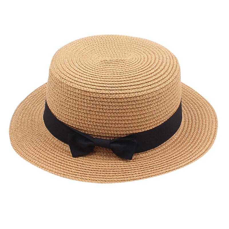 Chapeau d'été pour femmes, casquette unisexe à large bord en laine, ceinture en feutre, haut plat, Fedora, fête, église, Trilby,
