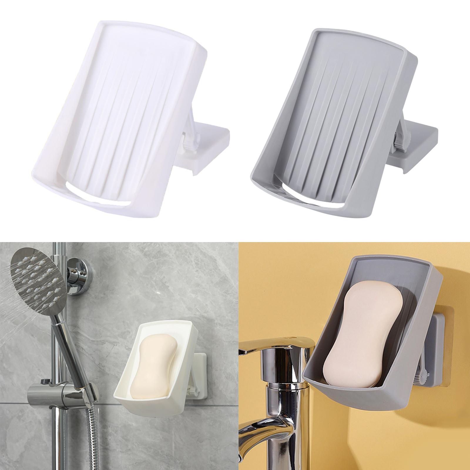 Soap Dishes with Slotted Drain Soap Saver for Countertop Bath Soap Container