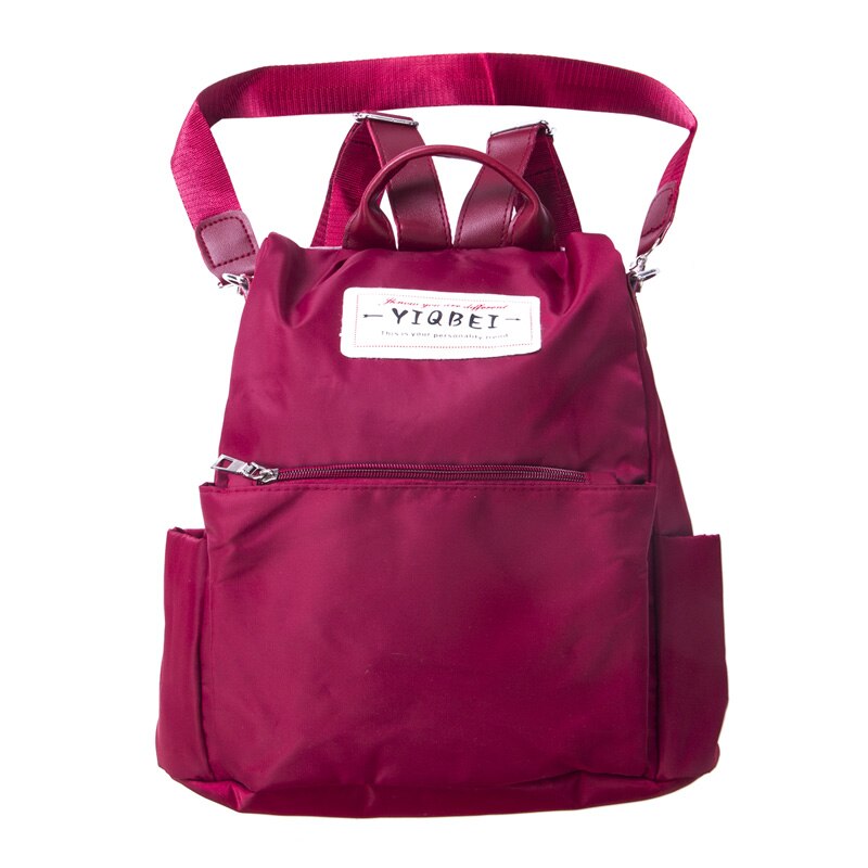 Women Anti-theft Oxford Backpack School Travel Waterproof Satchel Shoulder Bag Large Capacity Backpacks: Red