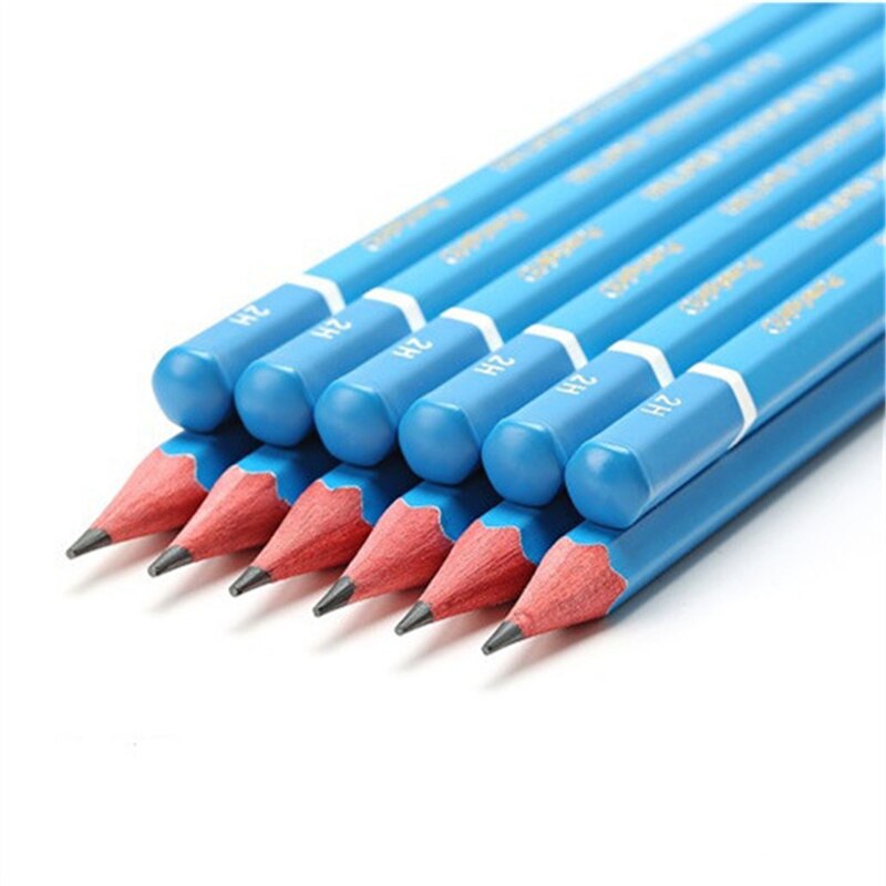 12 pcs/box pencil 2B to 14B Full range of art pencils student painting pen sketch pen wooden charcoal pencil