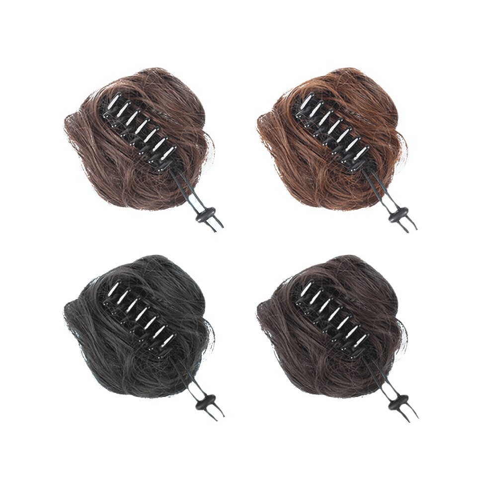 DIFEI-chignon Donut, chignon synthétique, griffes à clip, accessoires pour chignon, extension capillaire pour femmes