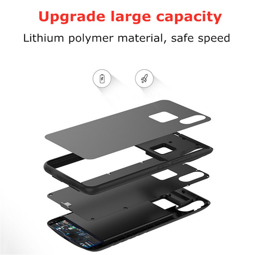 NTSPACE 6800mAh Slim Power Bank Case For VIVO V9 Battery Case Portable Charger Case External Battery Powerbank Cover For VIVO V9