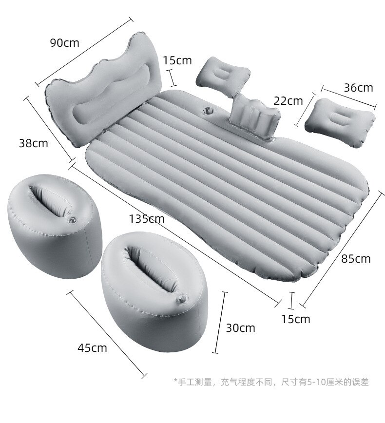 Auto Lucht Opblaasbare Travel Matras Bed Auto Back Seat Bed Matras Multifunctionele Sofa Kussen Outdoor Camping Mat Kussen