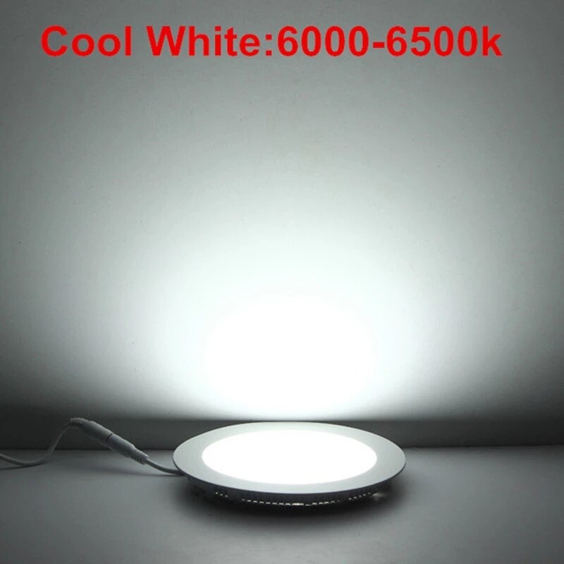 Dimmable LED Panel Light Ceiling Recessed Downlight 3w 4w 6w 9w 12w 15w 25w Round LED Spot Light AC85-265V