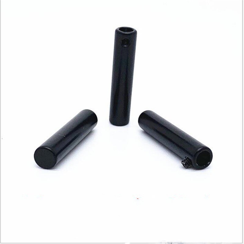 Tope de cordón con extremos de bloqueo, hebilla de Metal para bolso, zapatos, ropa deportiva, cordón, accesorios, 20 piezas: black