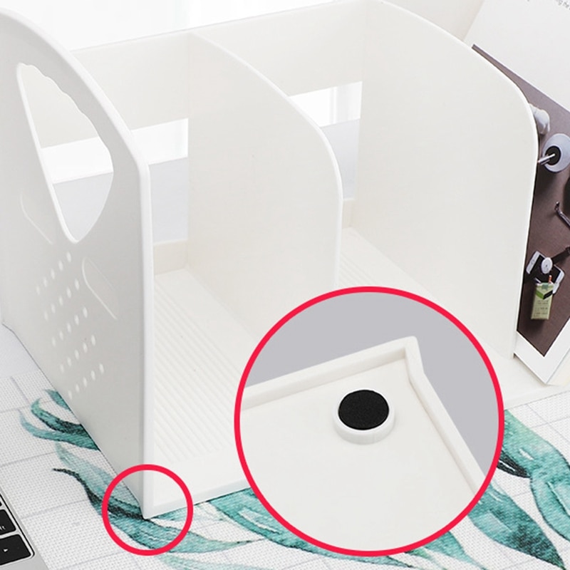 Multi-Function Office File Rack Multi-Layer Vertical Book Stand Rack Abs Plastic Storage Rack File Storage Box Booken