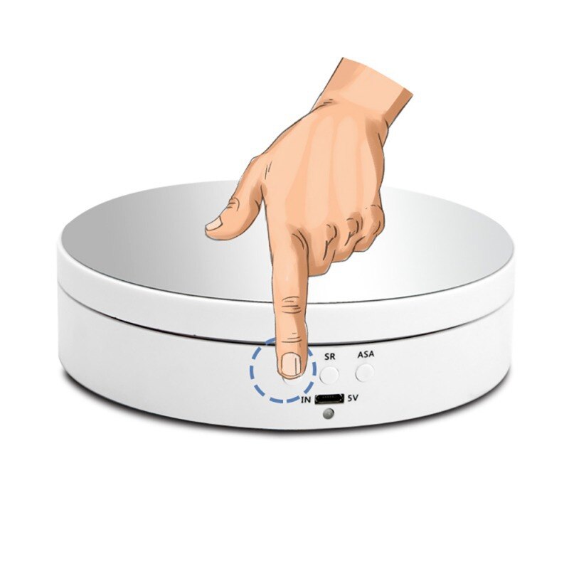 Soporte de mesa giratoria de exhibición de rotación redonda de 360 grados para Disparo de fotografía