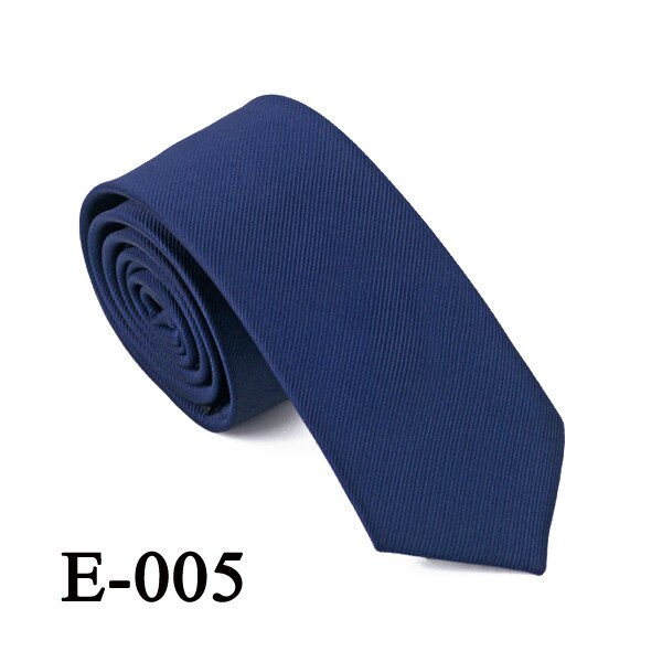 20 Styles Solid Men's Skinny Ties Plain Gravata Narrow Slim Ties Jacquard Woven Silk Ties for Mens Wedding Cravata 5.5cm: E005