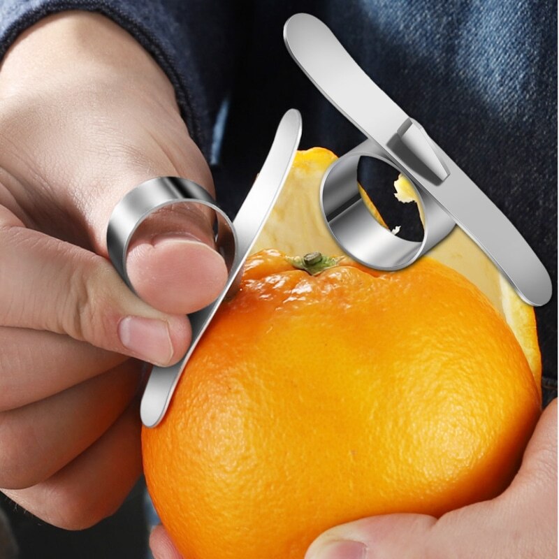 Orange Peeler Stainless Steel Round Citrus Peelers Affordable Orange Skin Remover Opener Fruit Slicer Tools Kitchen Accessories