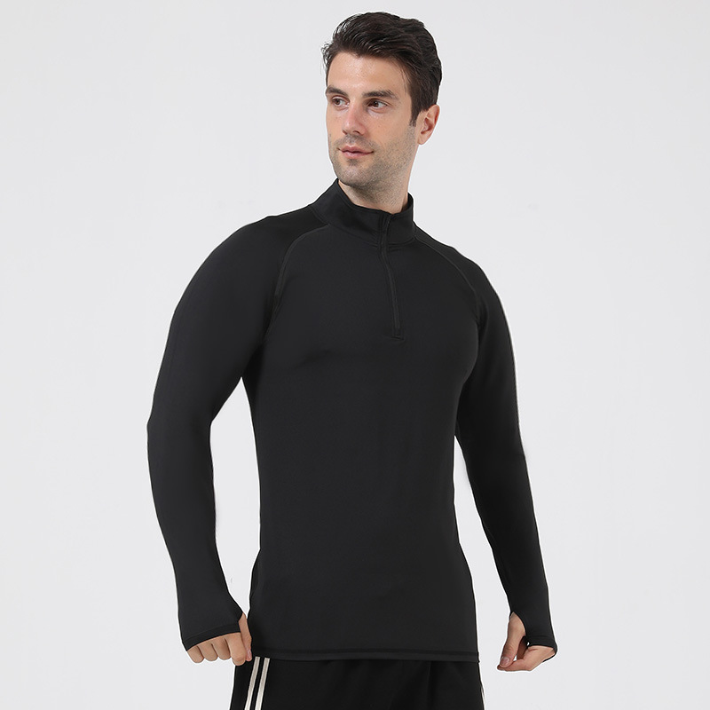 Herren Fitness Langarm Shirt | Thermo Kompressionsshirt Für Gym & Laufsport | Muscle Fit Athletic Oberteil