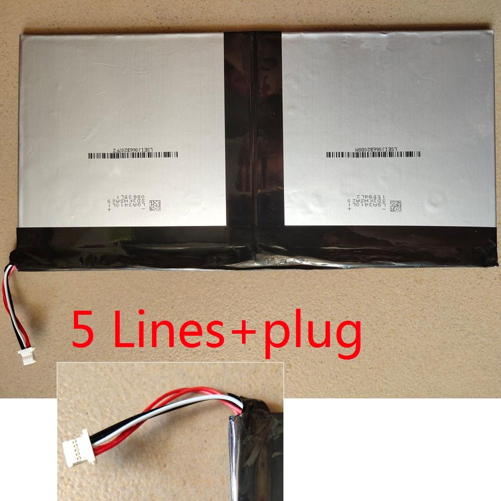 Battery for Jumper Ezbook 2 Tablet PC Ezbook2 Li-Polymer Polymer Rechargeable Accumulator Pack Replacement 3.8V 10000mAh: 5-Lines