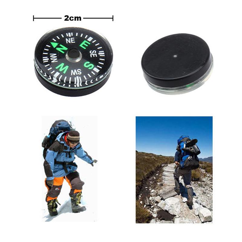 12 st/set 20mm minikompass för campingvandring norr navigering överlevnad praktisk guider handhållen fickkompass